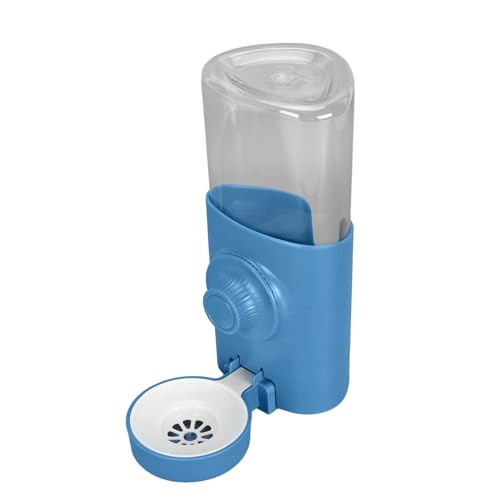 600 Ml Wasserspender für Hunde und Katzen, Leicht zu Reinigen, Hängender Wasserspender für Haustiere, Große Kapazität, Leise für Zuhause (Blue) von Fockety