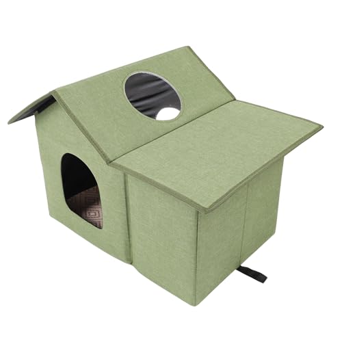 Fockety Katzenhaus, 50 cm, Weiche, Bequeme Katzenbetten für Hauskatzen, Faltbare Große Katzenhöhle für Haustiere, Niedliches Hundehaus, Zwingerbett, Katzenversteck, Extra Breiter von Fockety