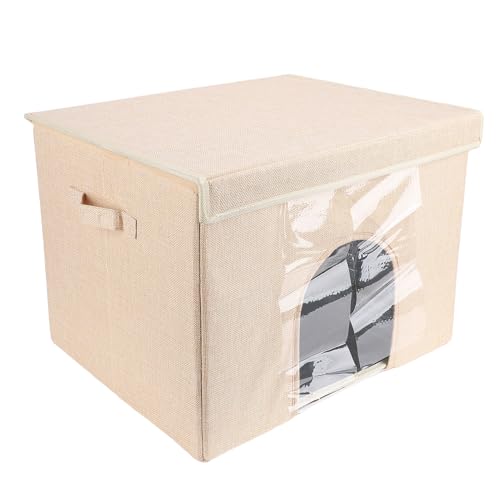 Katzenhaus, Stoff stabile Struktur Faltbare Katzenbett stilvolle minimalistische 50x40x35cm Universal leicht zu tragen Katzenhöhle mit EIS-Packs für Katzen bis 10kg (Khaki) von Fockety