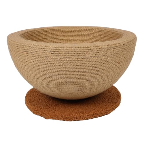 Katzenkratzbrett, 2-in-1-Katzenkratzbrett aus Sisal, Katzenbett, Katzenkratzbrett für Hauskatzen, Katzenbett-Kratzbrett für kleine Katzen zum Kratzen, Ausruhen und (Ausgewogener von Fockety