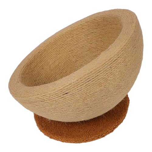 Katzenkratzbrett, 2-in-1-Katzenkratzbrett aus Sisal, Katzenbett, Katzenkratzbrett für Hauskatzen, Katzenbett-Kratzbrett für kleine Katzen zum Kratzen, Ausruhen und (Gekippter Stil) von Fockety