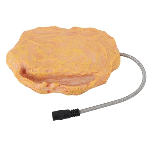 Reptile Heat Rock, 12V Rock Heater Umweltharz Wasserdicht für Schlange (EU-Stecker 100-240 V) von Fockety