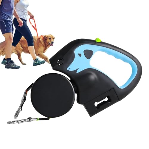 Comfort Grip Hundeleine mit Licht, Verstellbare Hund Walking Lead, Bequemer Griff Hund, Verschleißfeste Haustierleine, Tragbare Hundeleine für Wandern, Reisen, Outdoor-Aktivitäten von Foeirp