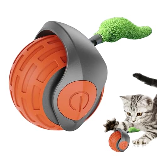 Foeirp Automatic Electric Cat Toy Ball, Interactive Cat Toys for Small and Large Cats, Engaging Entertainment for Indoor Play, Ideal for Keeping Cats Active and Stimulated Cat Interactive Toys von Foeirp