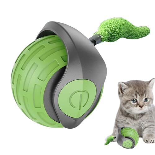 Foeirp Automatic Electric Cat Toy Ball, Interactive Cat Toys for Small and Large Cats, Engaging Entertainment for Indoor Play, Ideal for Keeping Cats Active and Stimulated Cat Interactive Toys von Foeirp