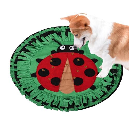 Foeirp Futtermatte für Hunde, interaktives Puzzle-Spielzeug, Anreicherung, Haustier-Futtermatte, rutschfest, bunt, interaktives Futterspiel zum Füttern, geistige Stimulationsspielzeug für Hunde von Foeirp