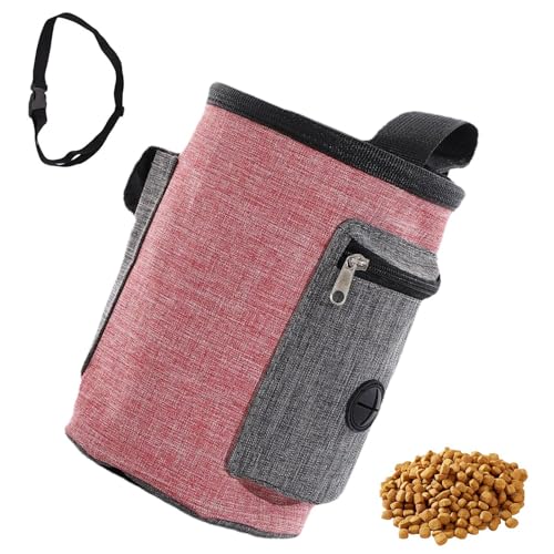 Foeirp Hundetraining-Leckerli-Spender, tragbare Leckerli-Tasche, Haustier-Trainingssnack, 17 x 15 x 15 cm, zum Wandern, Outdoor-Reisen, Spazierengehen von Foeirp