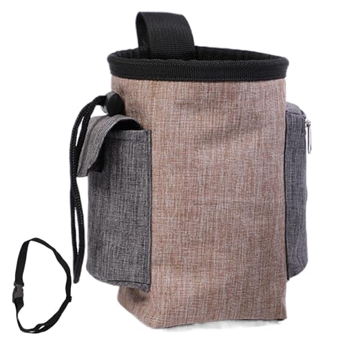 Foeirp Hundetraining-Leckerli-Spender, tragbare Leckerli-Tasche, Haustier-Trainingssnack, 17 x 15 x 15 cm, zum Wandern, Outdoor-Reisen, Spazierengehen von Foeirp