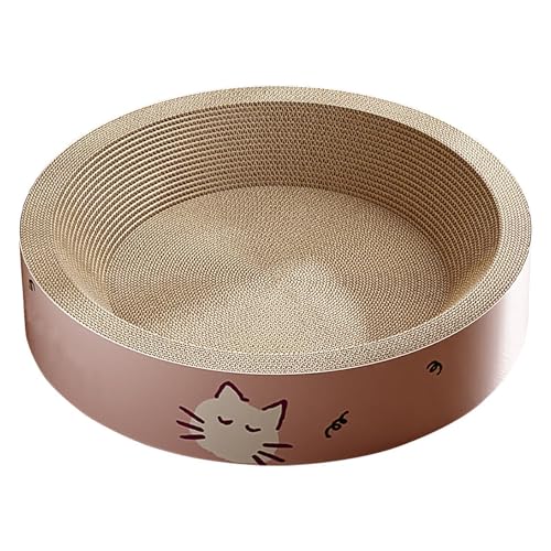 Katzenkratzer, Karton Katzenkratzer, Katzenkratzer, Erhöhter Katzenkratzer Pad Katzenkratzer Karton, Mehrzweck-Kratzer Horizontaler Katzenkratzer Runder Katzenkratzer für Zuhause Tiergeschäfte von Foeirp