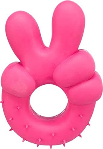 TRIXIE Hundespielzeug Peace Handzeichen aus Latex mit Stimme - 35519 von TRIXIE