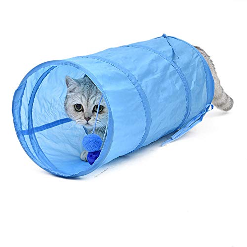 FoggDanieler Tunnel für Katzen Haus Faltbare pet Tunnel katzenspielzelt Nest Toys kätzchen cat lustiges Spielzeug groß katzenspielzeug Kaninchen Play Tunnel mit Ball für cat von FoggDanieler