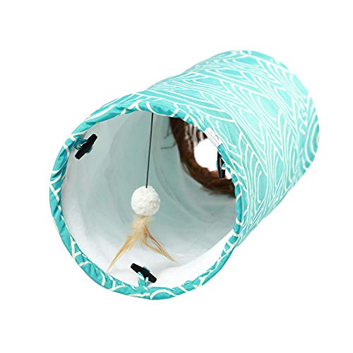 Tunnel für Katzen,Kleintierspielzeug,katzentunnel für große Katzen,Tunnel für Kaninchen,interaktives katzenspielzeug,katzenspielzeug interaktiv,60 * 25 cm von FoggDanieler