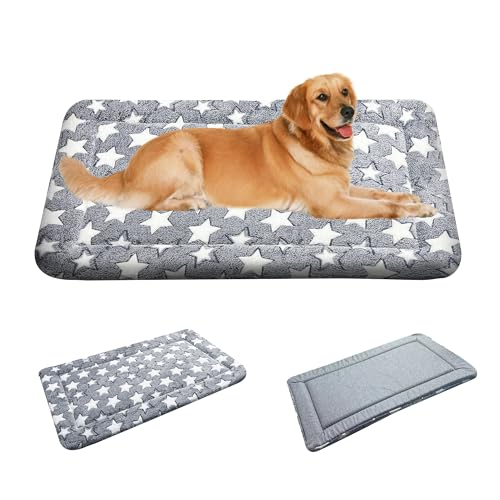 Hundebett-Matte – Hundebox-Pad – wendbare Hundematte für Komfort von Haustieren – weiche Bettkisten-Pads mit doppelseitigem Design für alle Jahreszeiten – langlebige, maschinenwaschbare Hundematte für von Fogkiss