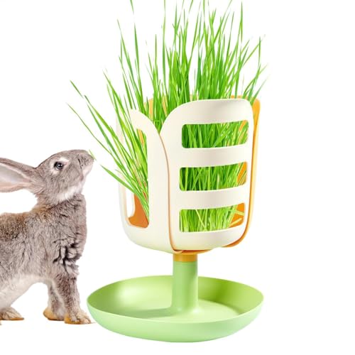 Fogukier Hay Feeder Kaninchen, Kaninchen Food Bowl | Blütenform Kaninchen Heuheugekäfig -Zubehör mit Bottom -Tablett -Design - Kleine Tierfutter- und Wasserversorgung für Kinder, Familie, Freunde, von Fogukier