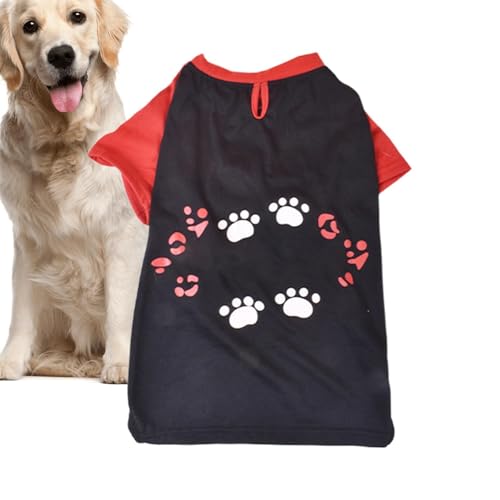 Fogukier Hund Muskel-Shirt | Pet Bedruckte Kleidung mit lustigen Buchstaben,Sommerkleidung für Hunde, Sweatshirt für Haustiere, Hunde, Katzen, Zubehör, 5 Stile von Fogukier