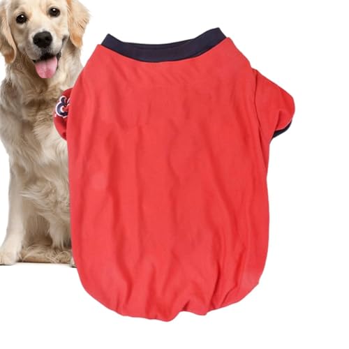 Fogukier Hund Sommer Shirt,Atmungsaktives Hundeshirt mit süßem Muster - Sommerkleidung für Hunde, Sweatshirt für Haustiere, Hunde, Katzen, Zubehör, 5 Stile von Fogukier