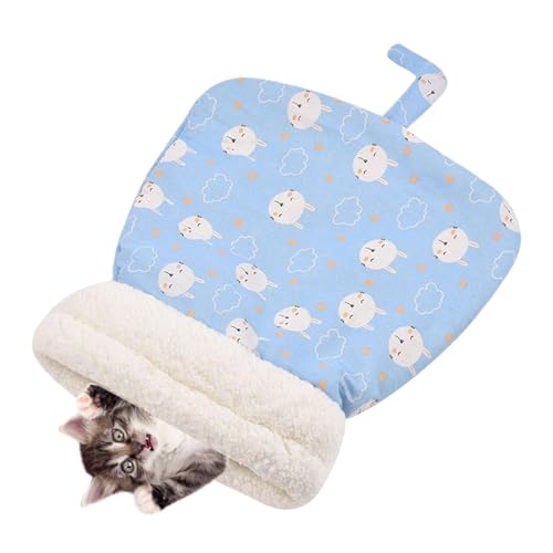 Fogukier Warming Pad Sack für Haustiere, Kätzchen, winddichter Katzensack, Plüsch-Welpenhöhle, Kissen für Katzen, Hunde, Welpen, Haustiere von Fogukier