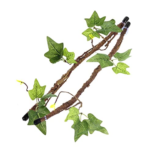 Fogun Geckos Kletterpflanze Haustier Saugnapfzweig Geckos Kletterpflanze Mit Saugnapfzweig Für Eidechsen Kletterpflanze von Fogun