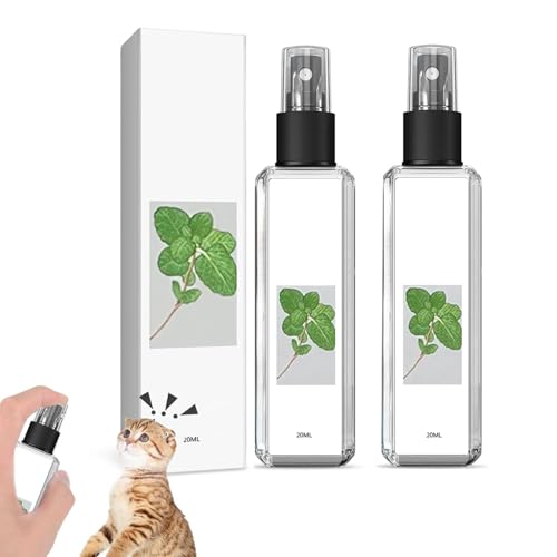 Fokayo Herbal Cat Joy, Katzenminze-Spray für Katzen, Katzenminze-Spray für Wohnungskatzen, Herbal Cat Joy Spray, Celery Pets Katzenminze-Spray, Katzen-Trainingsspray mit Katzenminze (2pcs) von Fokayo