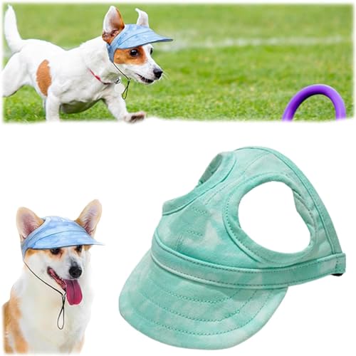 Fokayo Outdoor-Sonnenschutzhaube für Hunde, verstellbare Hunde-Sonnenschutz-Baseballmütze, Hunde-Sonnenschutzmütze, Hunde-Baseballmütze, Outdoor-Sport-Sonnenhut mit Ohrlöchern (Large,C) von Fokayo