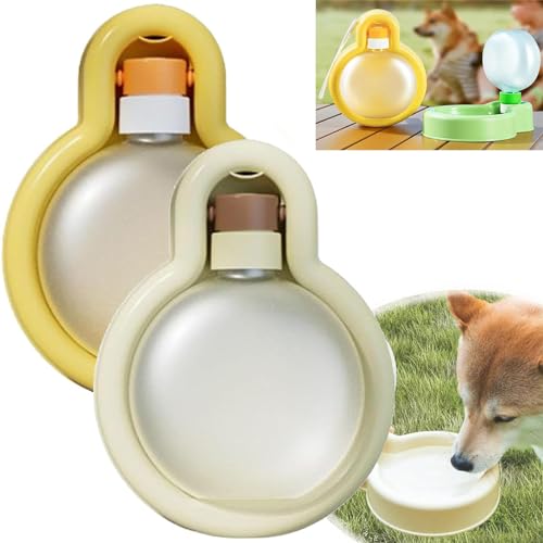 Fokayo Hydrapet Tragbarer Wassernapf, zusammenklappbare Hundenäpfe, tragbare Hundewasserflasche, Reise-Wassernapf für Hunde, tragbarer Hunde-Wassernapf, Hunde-Reisenapf, Outdoor (Large,2Pcs-a) von Fokayo