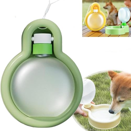 Fokayo Hydrapet Tragbarer Wassernapf, zusammenklappbare Hundenäpfe, tragbare Hundewasserflasche, Reise-Wassernapf für Hunde, tragbarer Hunde-Wassernapf, Hunde-Reisenapf, Outdoor (Large,Green) von Fokayo