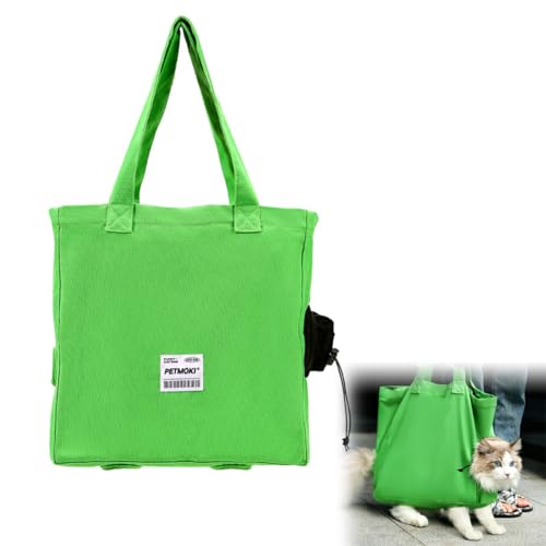 Katzen Tragetasche - Katze Tote Bag Carrier, Katze Walking Bag, Katze Tote Bag Carrier Walker Bein Löcher, Multifunktionale Haustier Rucksack, Belichtet und Atmungsaktiv, zum Einkaufen von Fokecci