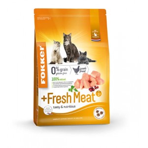 Fokker +Fresh Meat Katzenfutter 2 x 7 kg von Fokker