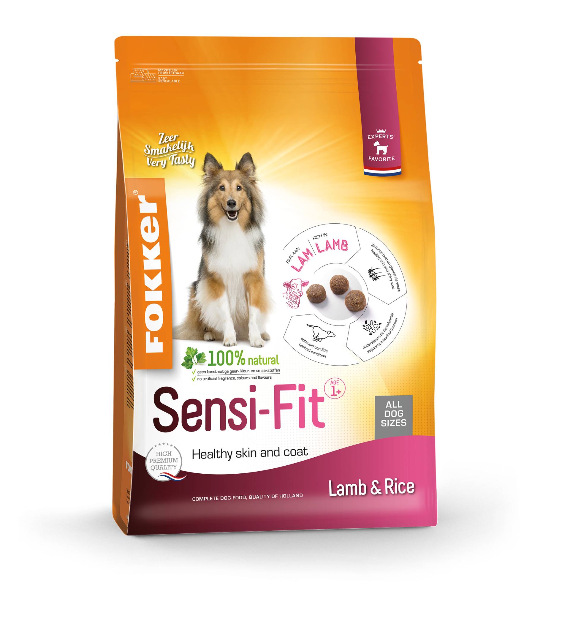 Fokker Lamm & Reis Sensi-Fit Hundefutter - 13 kg von Fokker