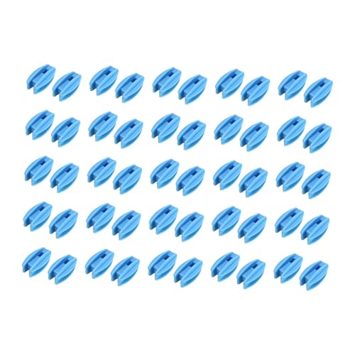 Folpus 50Pcs Elektrische Zaun Isolator Post Enden Termine Fitting Vielseitig Fechten Zubehör, Blau von Folpus