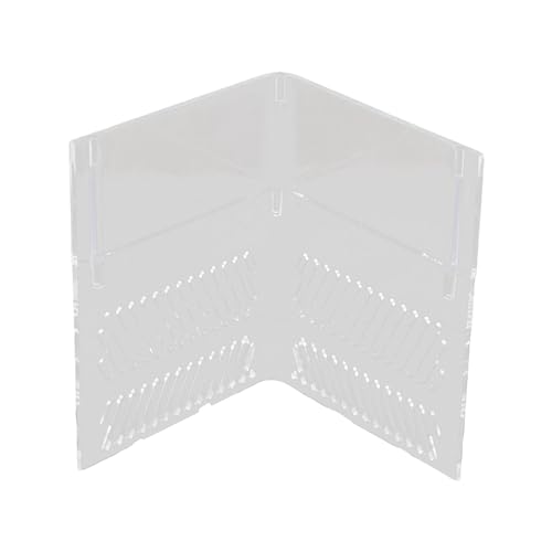 Folpus Aquarium Fisch Kamm Filter Board Acryl Aquarium Kamm Überlauf Filter für Paludarium Dekor, Zwei Schichten von Folpus