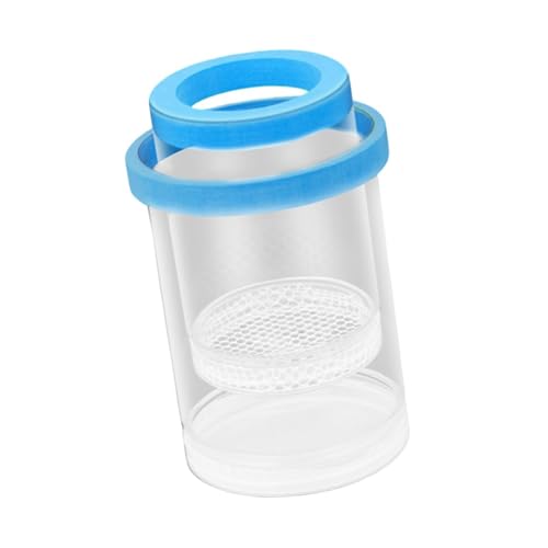 Folpus Aquarium Hatching Hukling Box Round Fisch Brepper Box Laichbox Aquarium Zucht Tank Fischabscheider für Fische, Blau von Folpus