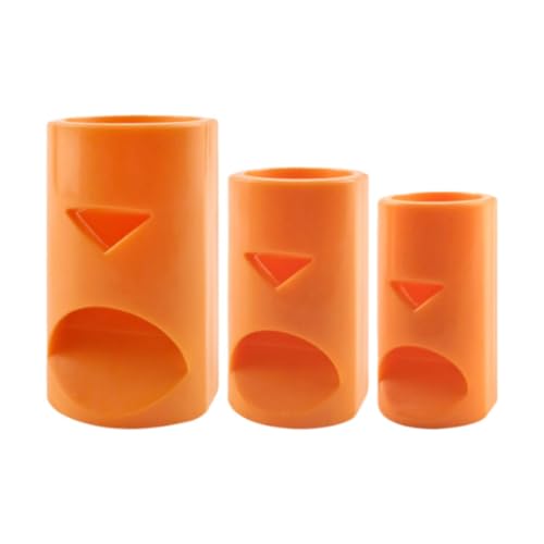 Folpus Entenschnabel-Auslass-Wasserdurchflussregler, 3 x 20/25/32 mm, Anti-Siphon, erzeugt Wellen, Durchflussregelungsauslässe, Durchflussregler für den, Orange von Folpus