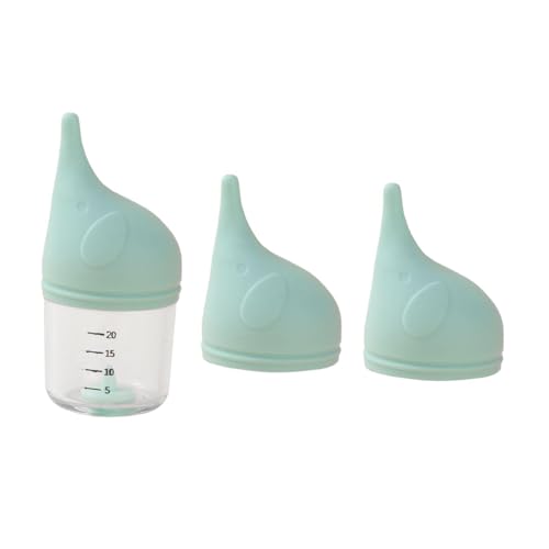 Folpus Flaschenfütterungsset für Kätzchen, Silikonsauger, 20 ml, Milchflasche für Kätzchen, Stillflasche für Haustiere, Stillmilchflasche für Kleintiere, Blau von Folpus