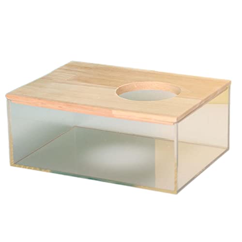 Folpus Hamster Sandbadebox, Transparenter Acryl Sandbadebehälter & Hamsterbadezimmer, Haus Und Zubehör für Hamster Und Rennmäuse, Rechteck S Folpus Hamster Sandbadebox, Transparenter Acryl Sandbadebehälter & Hamsterbadezimmer, Haus Und Zubehör für Hamster Und Rennmäuse, Rechteck S von Folpus