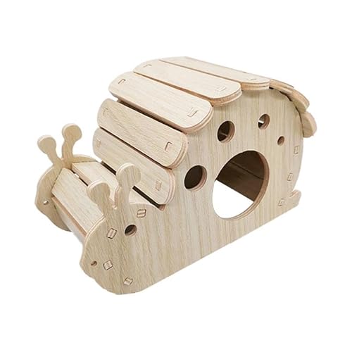 Folpus Hamsterhaus aus Holz für Hamster, natürliches Spielzeug, Haustier-Versteck, Hütte für Ratten, Rennmäuse, Chinchillas, B von Folpus