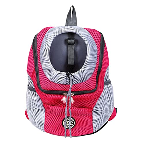 Folpus Leichter Hund Katze Transportrucksack - Bequemer Begleiter für Outdoor-Aktivitäten, Rose Rot S von Folpus