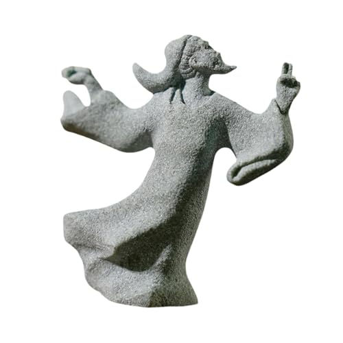 Folpus Miniatur Figur Statue Home Office Dekoration Dekorative Wasserlandschaft Großes Aquarium Künstlicher Ornament Skulptur, Gemälde von Folpus