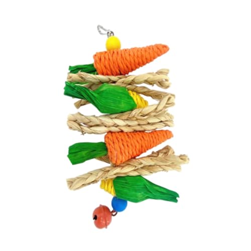 Folpus Papageienspielzeug Bird Bite Toy kreatives Spielen Klettern Hanges Käfig -Accessoire für Budgie Conures Macaws Sittiche Finken, 24x10 cm von Folpus