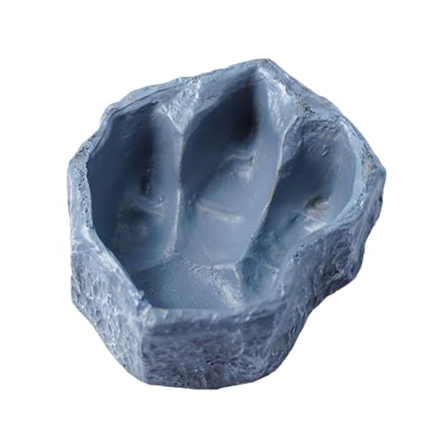 Folpus Reptile Water Dish Fütterung Becken Feeder Food Bowl für Frosch Chamäleon Schildkröte Schlange, Grau Folpus Reptile Water Dish Fütterung Becken Feeder Food Bowl für Frosch Chamäleon Schildkröte Schlange, Grau von Folpus