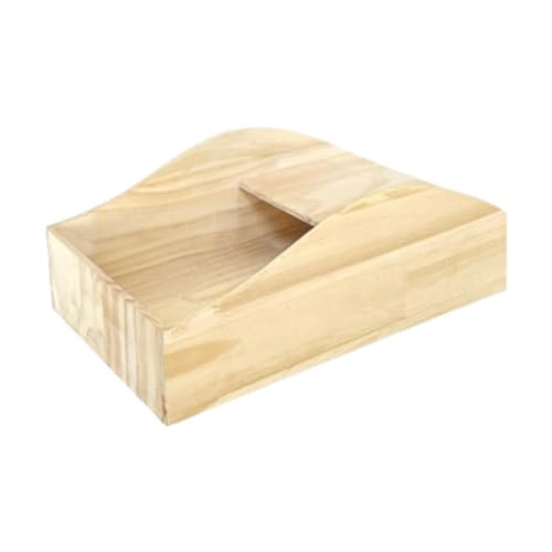 Folpus Sandbadebox für Hamster, Sandbadbehälter, Hamstertoilette, Badezimmer für kleine Haustiere, Holz, Duschversteck für kleine Tiere für Hamster, L von Folpus