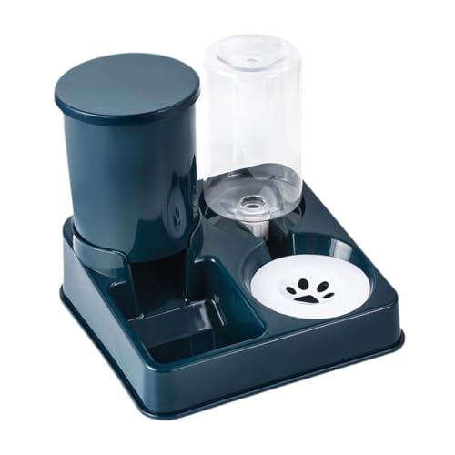 Folpus Tierfutter- und Wasserspender, automatischer Katzenfutterspender für Hunde und Haustiere, Doppelnapf, Katzenfutterspender von Folpus