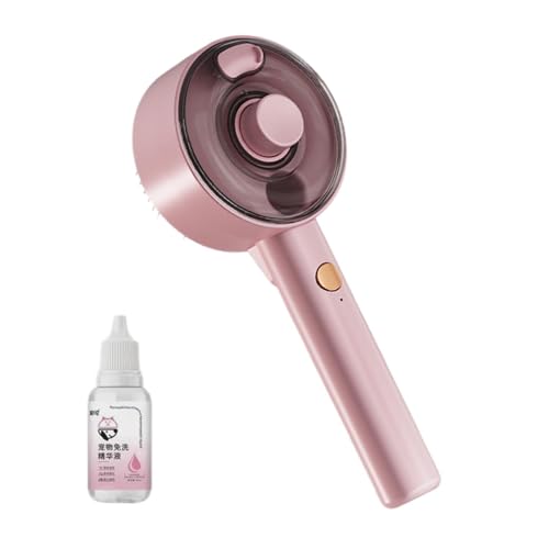 Folpus Tierhaarbürste, Katzenbürste zum Entfernen von Haaren, Handbürste für langes und kurzes Haar, Katzenpflegebürste, Entfernungskamm, für Katzen und, Pink Und Serum 25ml von Folpus