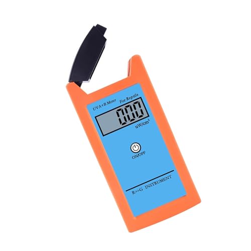 Folpus UVB-Indexmessgerät für Reptilien, digitales UVB-Radiometer von 0–199,9 /cm², UVB-, UVA- und UVB-Lichtmessgerät für Outdoor-Aktivitäten, UVA- und UVB-Tester von Folpus