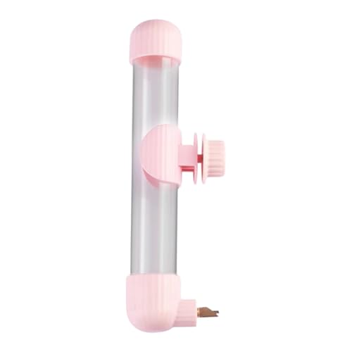 Folpus Vogeltränke, Vogelwasserspender, langlebig, auslaufsicher, automatisches Trinkgerät, Papageientränke für Nymphensittiche, Turteltauben, Papageien, Rosa 280 ml von Folpus