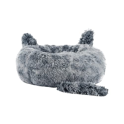 Folpus Weiches Haustierkissen für Katzen, gemütliche Schlafstätte - Blau 60cm von Folpus