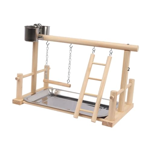 Fonowx Bird Play Stand Shotpene Playpen Leiterübung Spielzeug Barch Play Holz für Finch Lovebird Blocke, 36x23x24cm Fonowx Bird Play Stand Shotpene Playpen Leiterübung Spielzeug Barch Play Holz für Finch Lovebird Blocke, 36x23x24cm von Fonowx