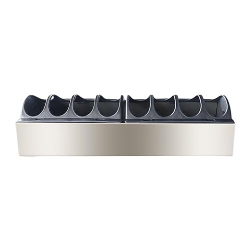 Fonowx Futter Und Wasserspender Aus Metall mit Mehreren Löchern für Vögel Und, 40cmx10cm Fonowx Futter Und Wasserspender Aus Metall mit Mehreren Löchern für Vögel Und, 40cmx10cm von Fonowx