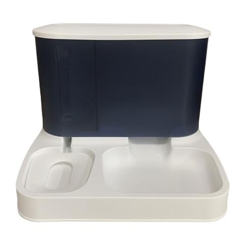 Fonowx Futterautomat Futterstation Doppelnapf Wasserspender Und Futterspender Leicht zu Reinigen Durch Abnehmbare Teile für Die Mühelose Versorgung von, Blau Fonowx Futterautomat Futterstation Doppelnapf Wasserspender Und Futterspender Leicht zu Reinigen Durch Abnehmbare Teile für Die Mühelose Versorgung von, Blau von Fonowx