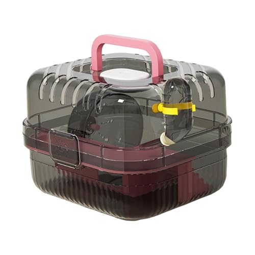 Fonowx Hamsterkäfig, Habitat, Transparente Kleintier Transportbox, für Kaninchen, Igel, Ratten, Rosa Fonowx Hamsterkäfig, Habitat, Transparente Kleintier Transportbox, für Kaninchen, Igel, Ratten, Rosa von Fonowx